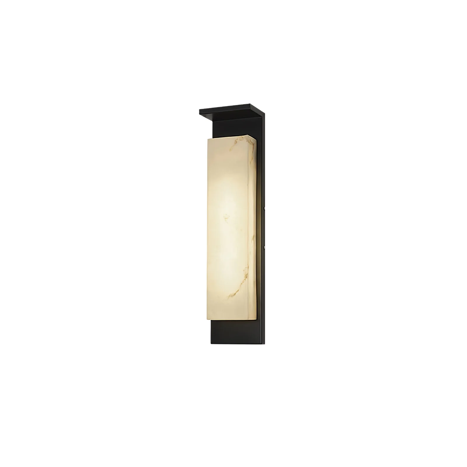 Delaney Outdoor Wall Light - Model A L 6.3″ x W 4.3″ x H 19.7″ Set of 2 / Black & White / Warm Light