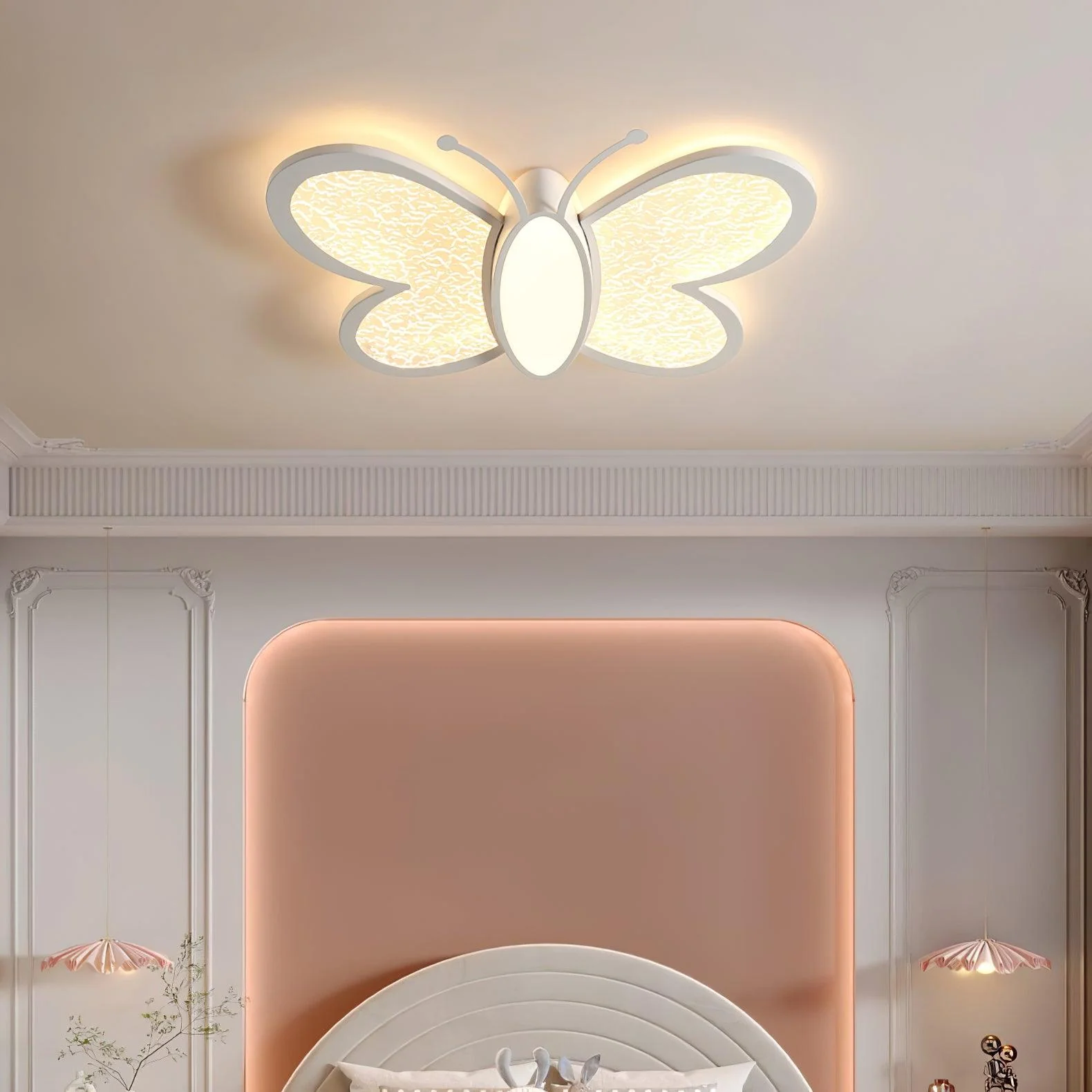 Потолочный светильник Butterfly - 50см x 38см x 5см, белый, 3000-6500К