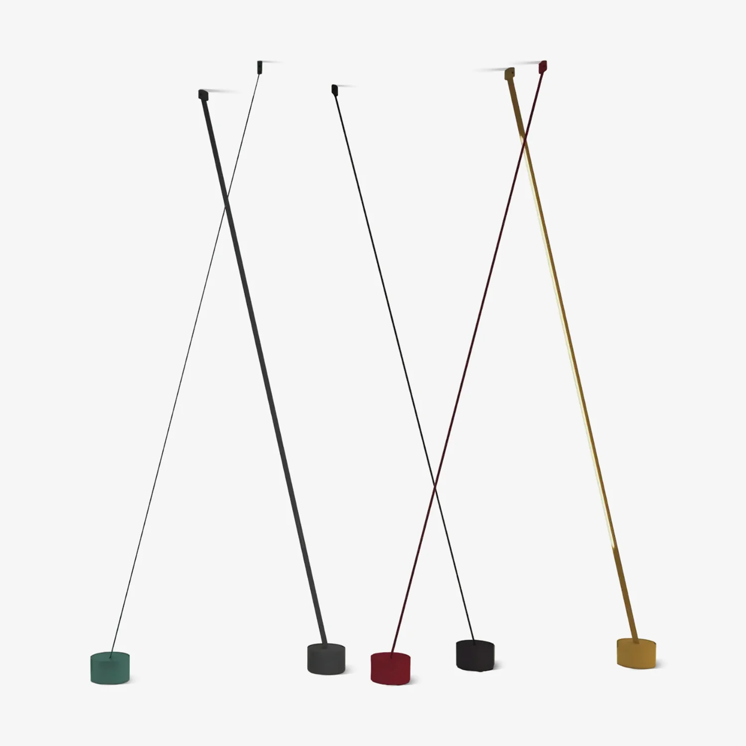 Торшер Elastica Arbitrary - ∅ 13см x 75-320см, черный