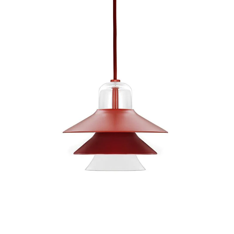 Подвесной светильник Ikono - ∅40см x 150см, красный