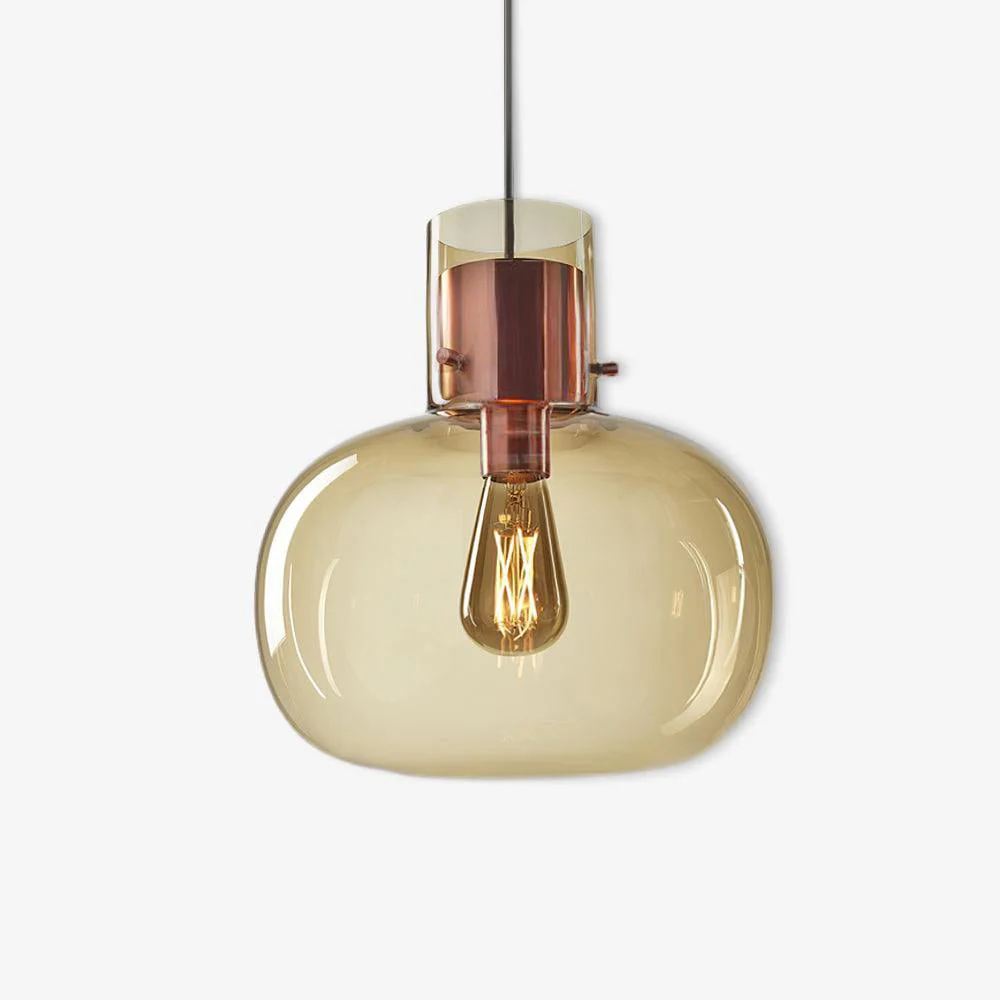 Подвесной светильник Cambre Glass - ∅25см x 28см, дымчато-серый