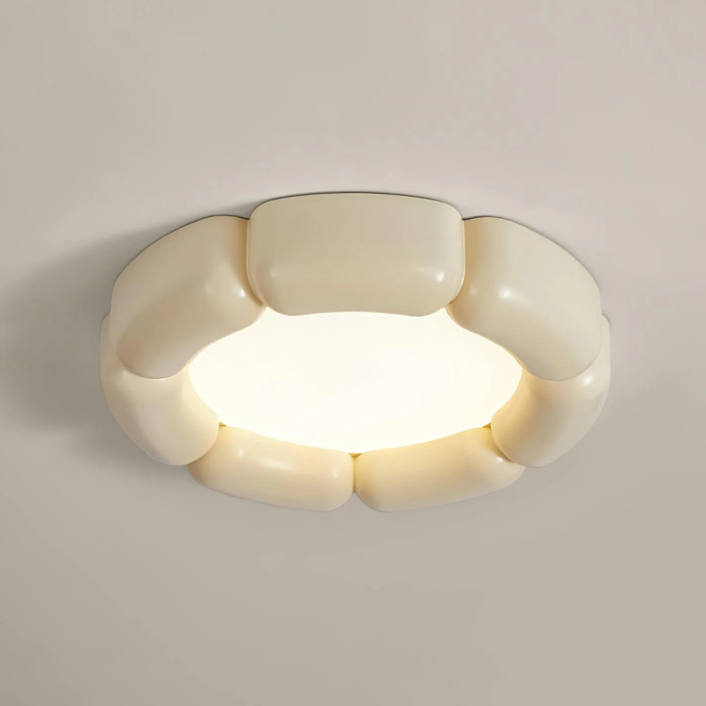Потолочный светильник Deco - ∅56см x 10см, оранжевый, теплый свет