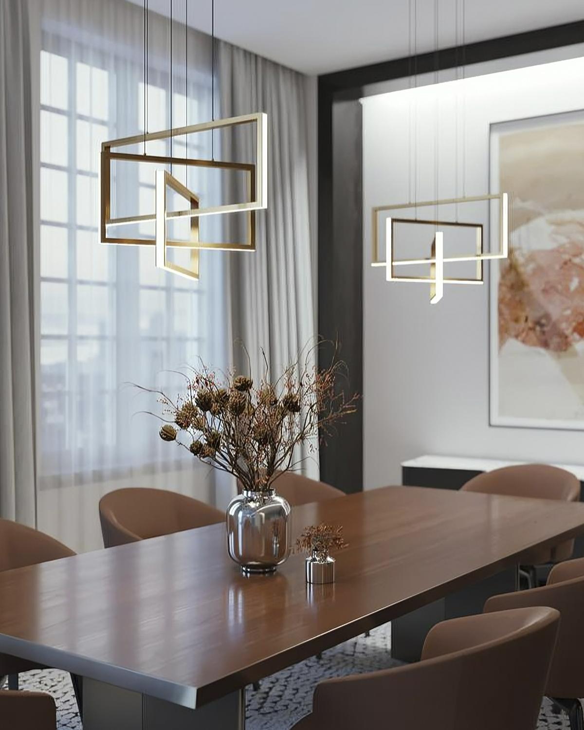 Прямоугольная золотая люстра LH Mirror Home Ульрих BD-3069862