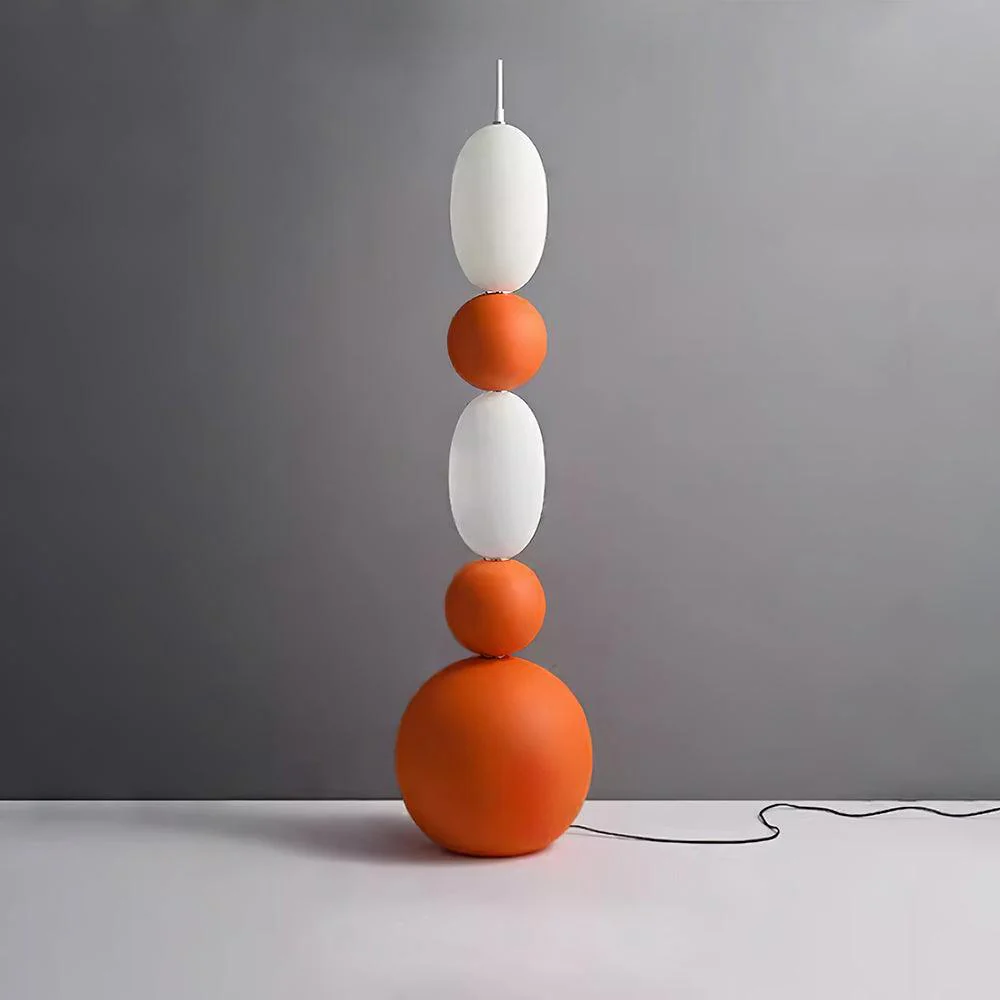 Bola Floor Lamp - ∅ 15.7″ x H 62.9″ / Dia 40cm x H 160m / Orange / UK plug