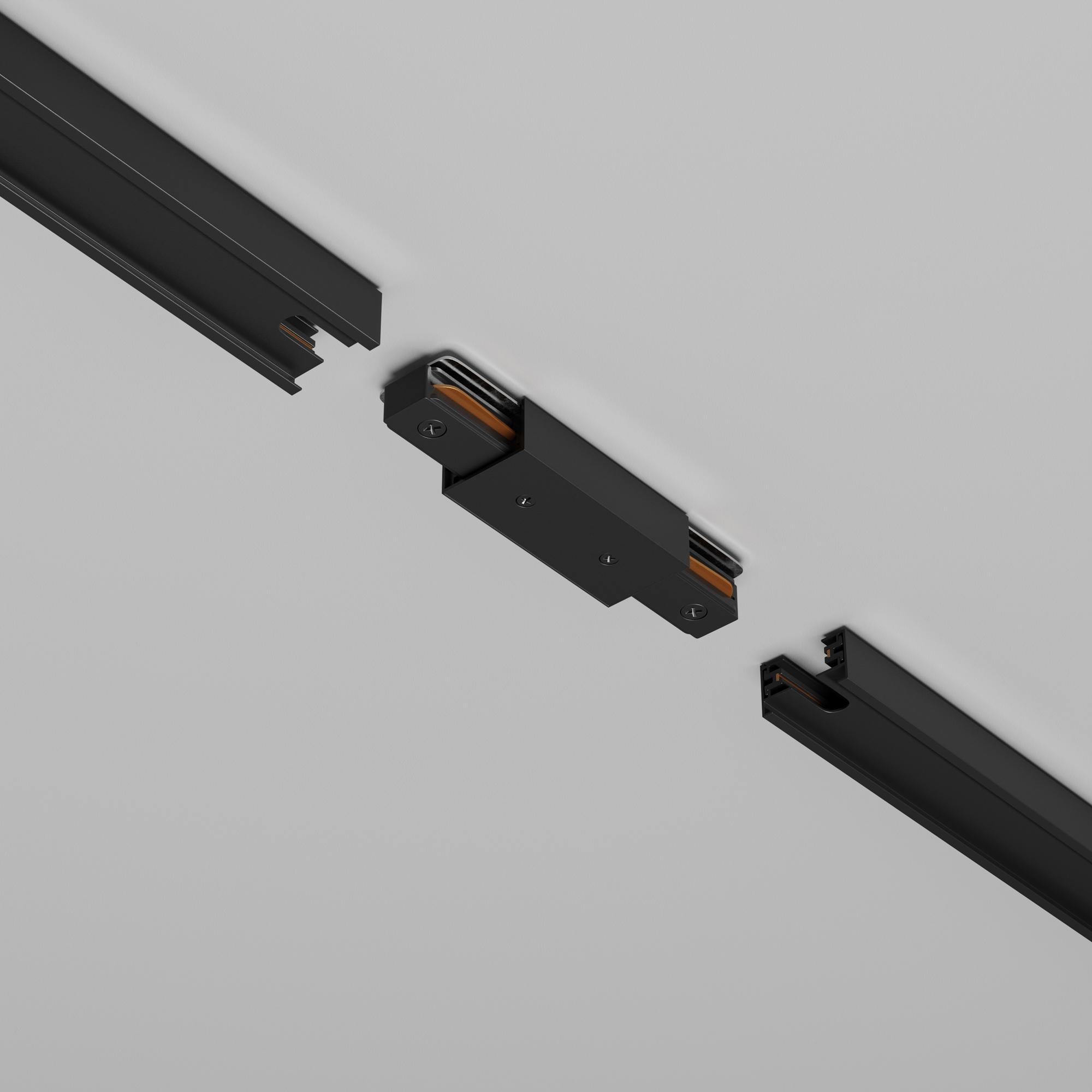 Прямой коннектор питания Maytoni Accessories for tracks Unity TRA001CB-11B
