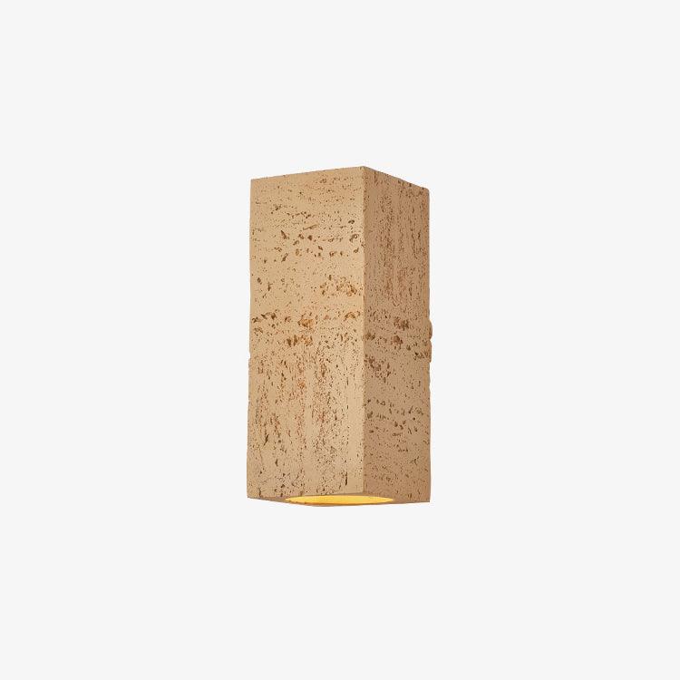 Настенный светильник Bricks - ∅10см x 23см, коричневый