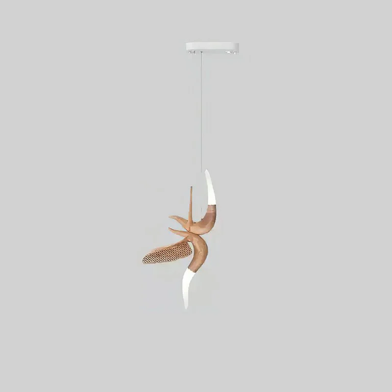 Люстра Dancer - модель E, 50см x 26см x 80см, орех, теплый свет