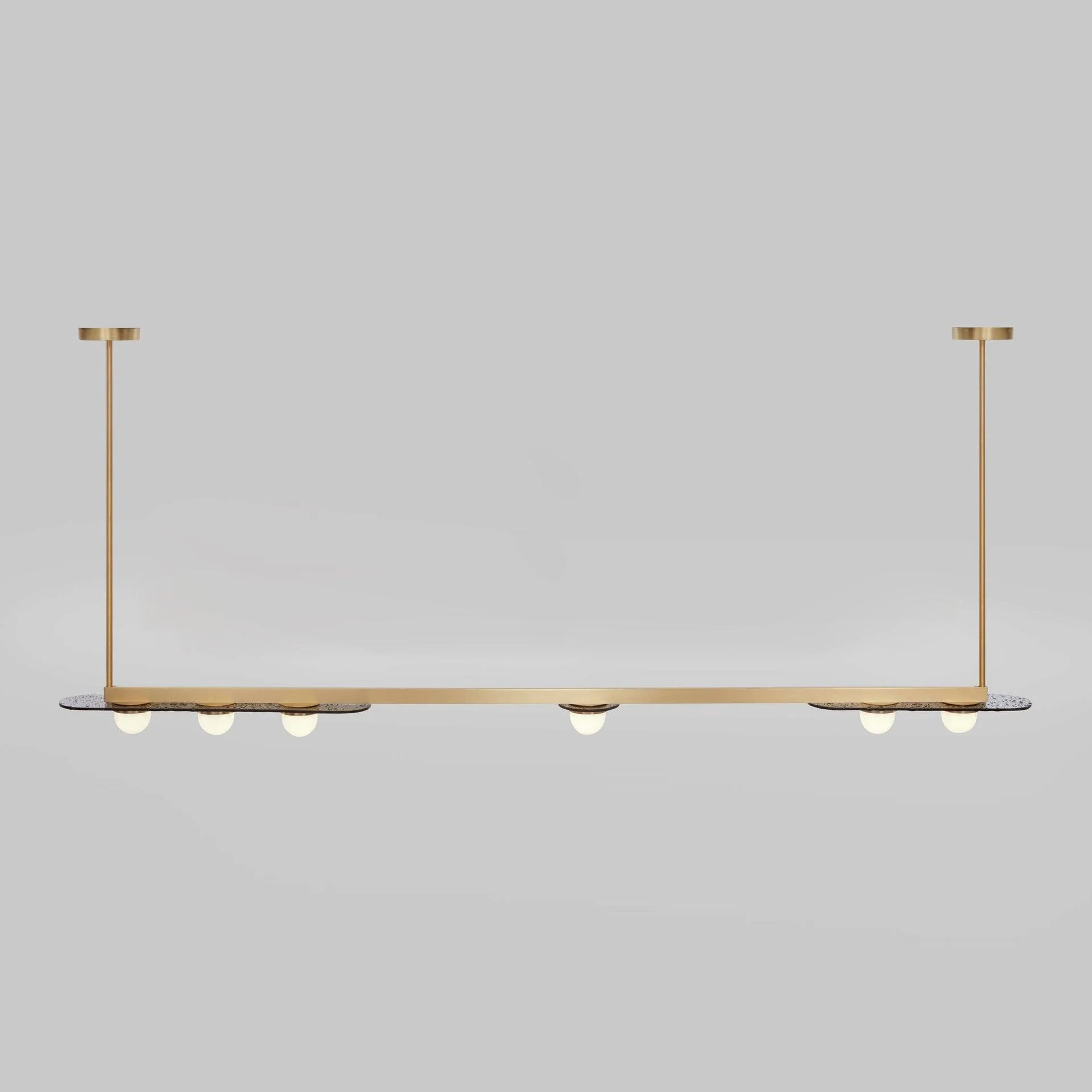Люстра Modulo Horizontal - 138см x 88см x 80см, золотой, холодный свет