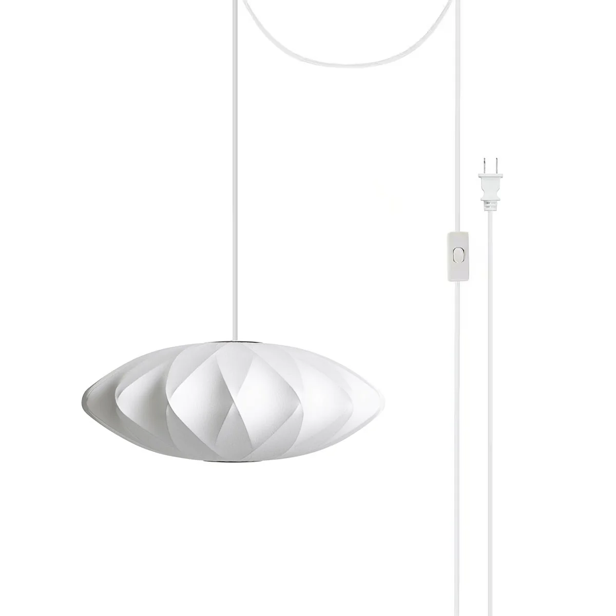 Bubble Swag Lights - Model B ∅ 19.7″ x H 8.7″ (2 hooks) / White / US plug