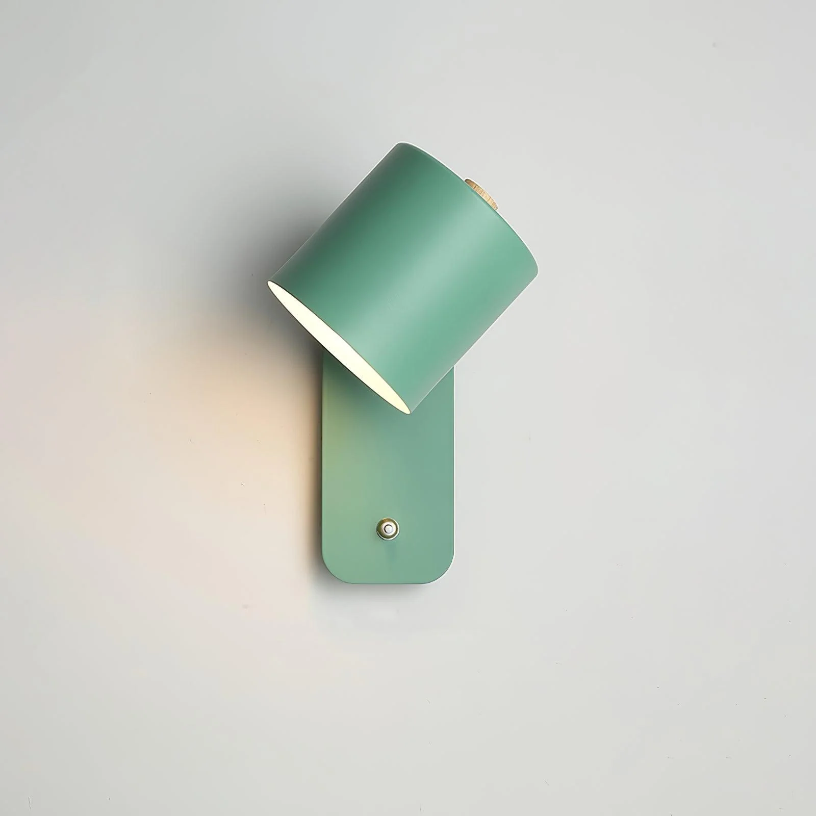 Настенный светильник Rotatable Cylinder Plug-in - ∅13см x 30см, белый