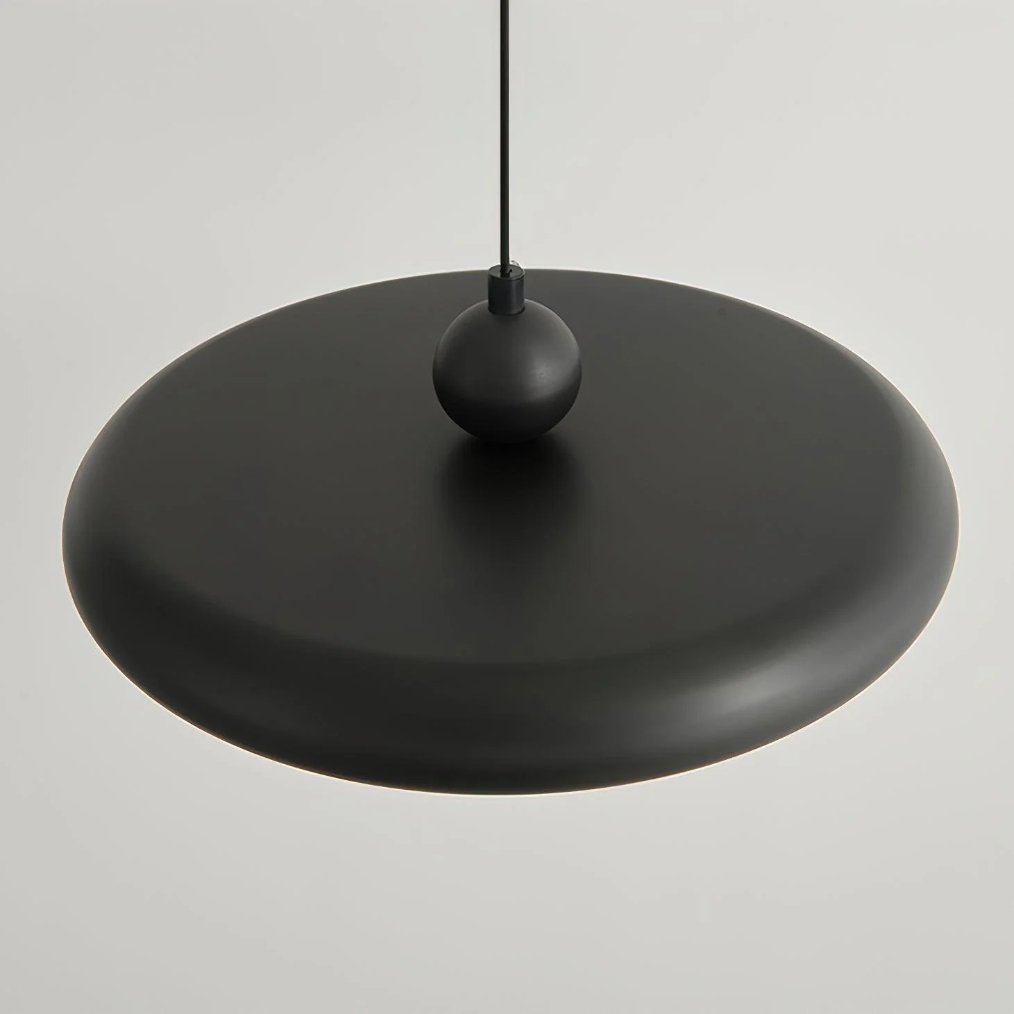 Подвесной светильник Thin Disc - ∅30см x 10см, латунь, белый, 3000-6500К