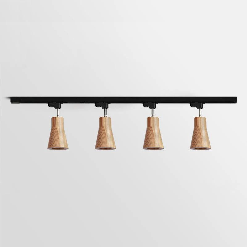 Трековый светильник Wood Track - 3 источника света 150см x 26см, дерево