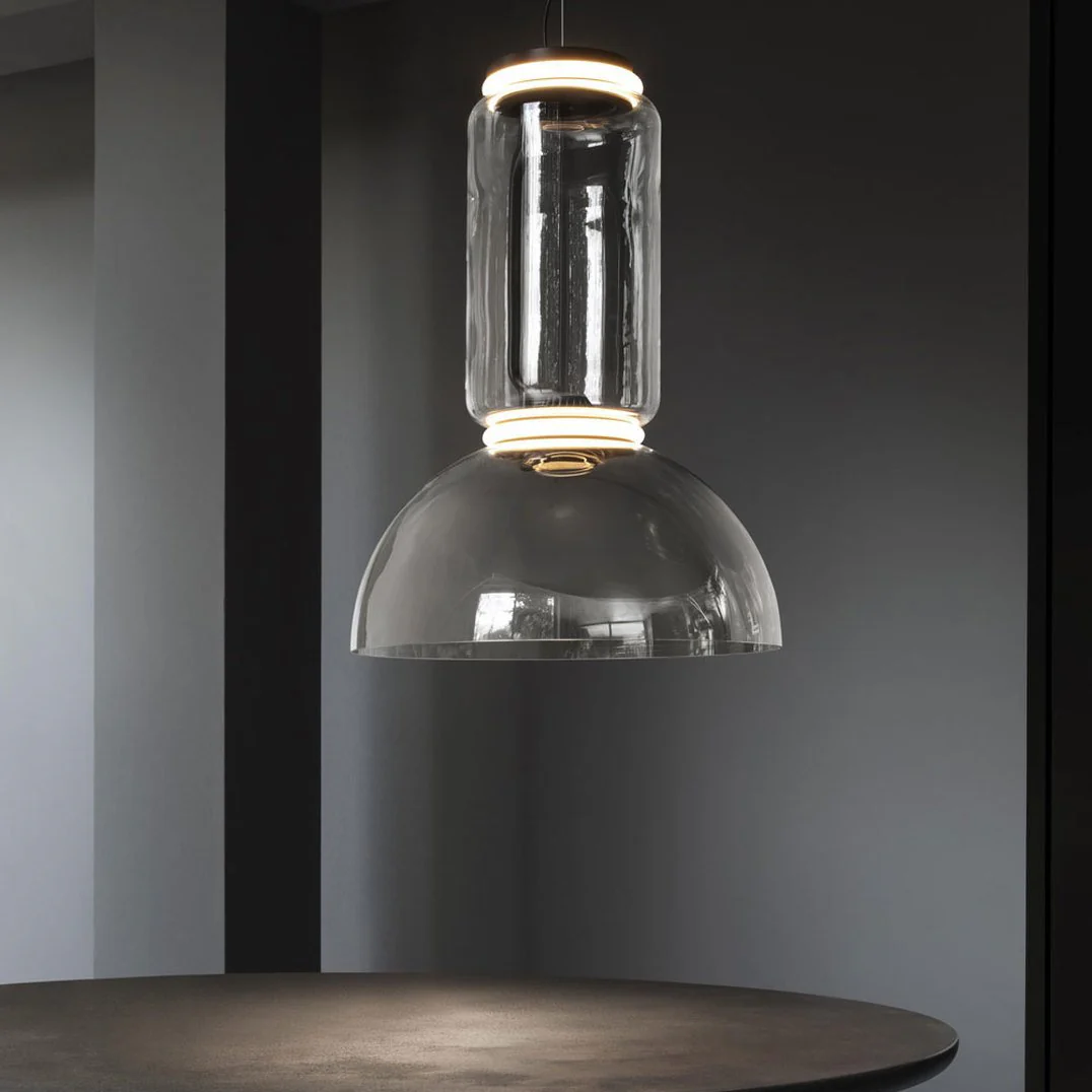 Подвесной светильник Cylindrical Glass - ∅26см х 57см, нейтральный свет