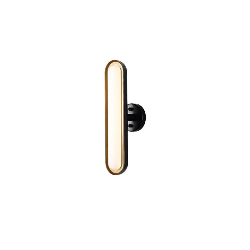 Capsule Wall Lamp - Set of 2 / Gold & Frosted white / Warm White