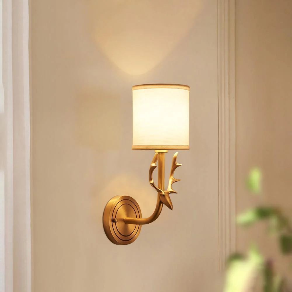 Настенный светильник Brass Deer Head - ∅28см x 39см, латунь