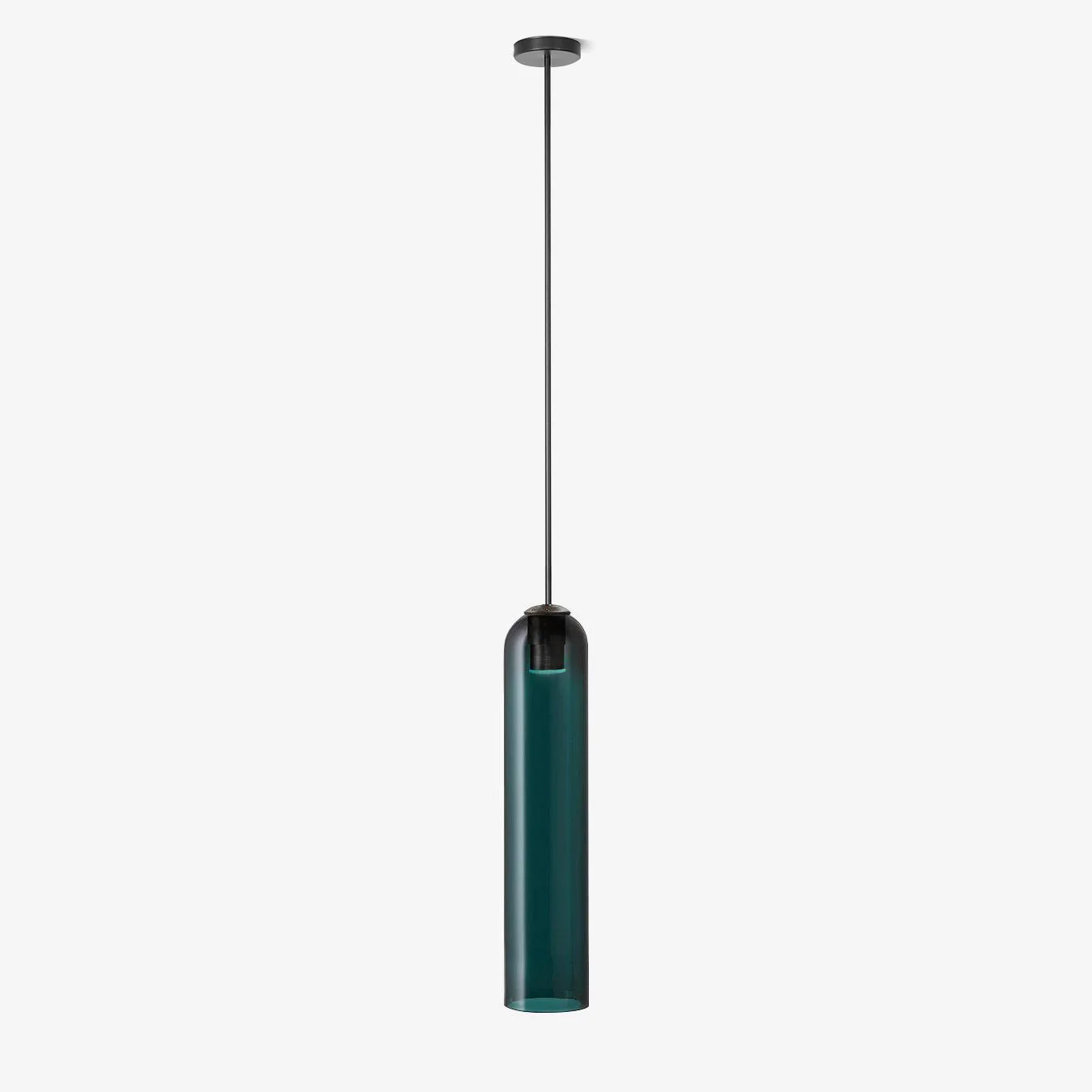 Подвесной светильник Long Tube Glass - ∅10см x 120см, золотой, прозрачный