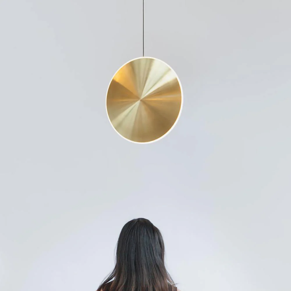 Подвесной светильник Chrona Dish - ∅30см x 20см, медь, горизонтальный