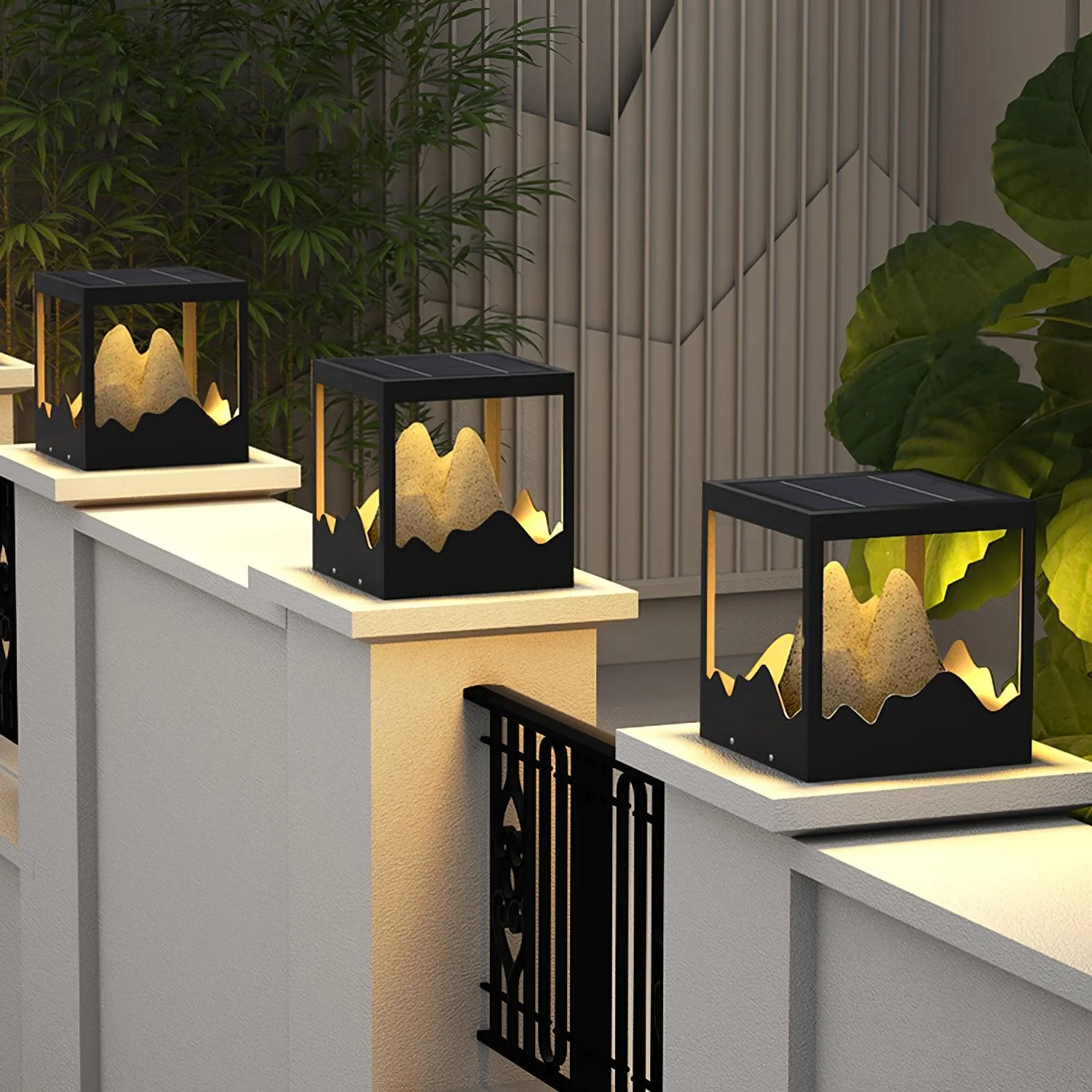Уличный светильник Orif Garden - модель A ∅28см х 30см, теплый свет, проводной