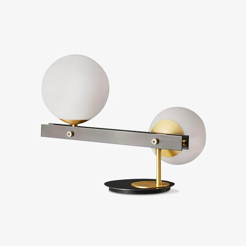 Planeta Table Lamp - ∅ 13.7″ x H 10.6″ / Dia 35cm x H 27cm / Brass+Black / US plug