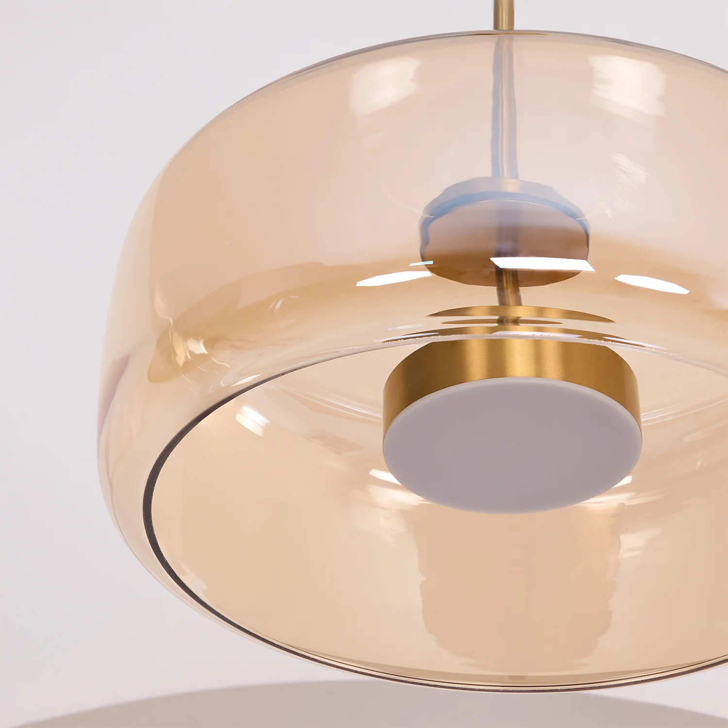 Подвесной светильник Metro Sphere Glass - ∅26см x 25см, черный, дымчато-серый, теплый свет