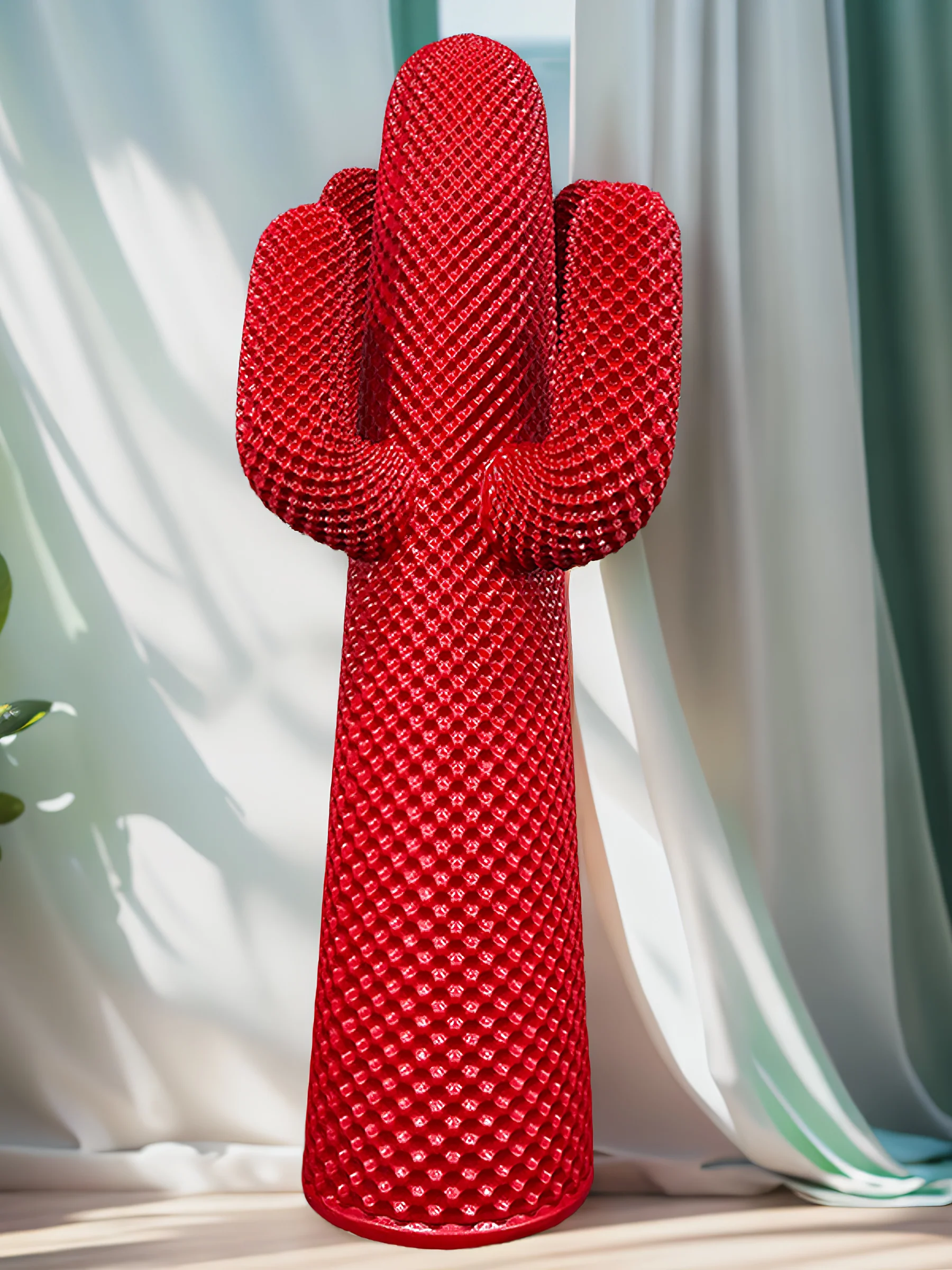Вешалка для одежды Mello Sculptural Cactus - ∅65см x 60см x 150см, белый