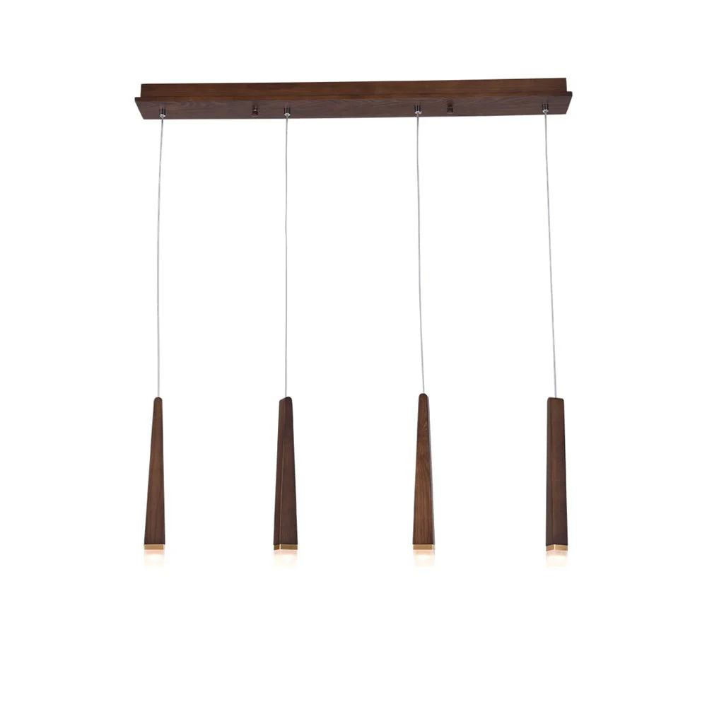 Люстра Firewood Stick - 1 плафон ∅4см x 95см, дерево, теплый свет