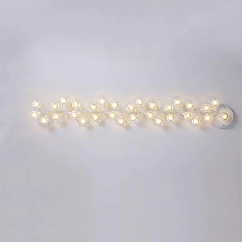 Потолочный светильник LED Net - 37 источников света 145см x 73см, черный, холодный свет