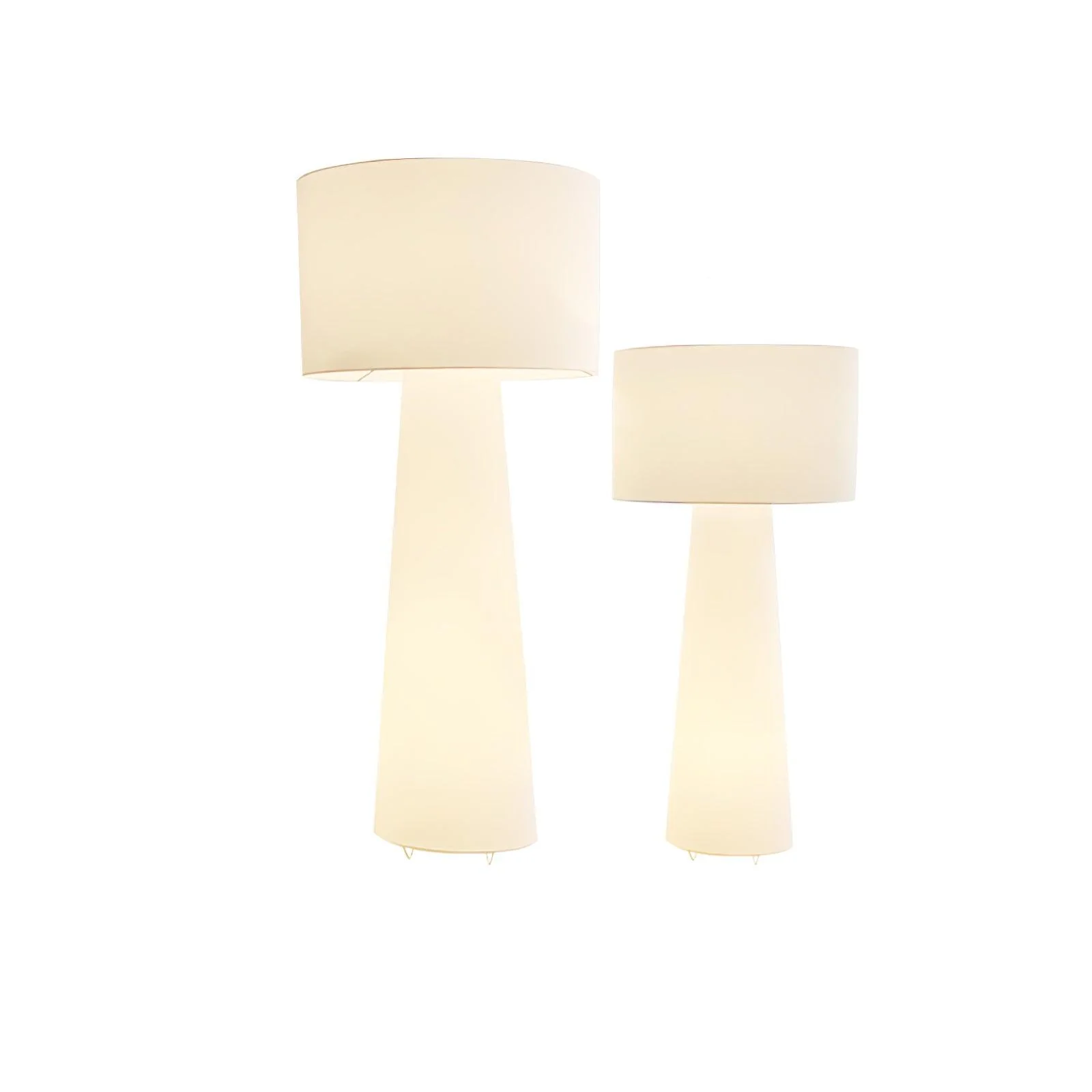 Торшер Column Fabric - модель C, ∅48см x 181см, белый