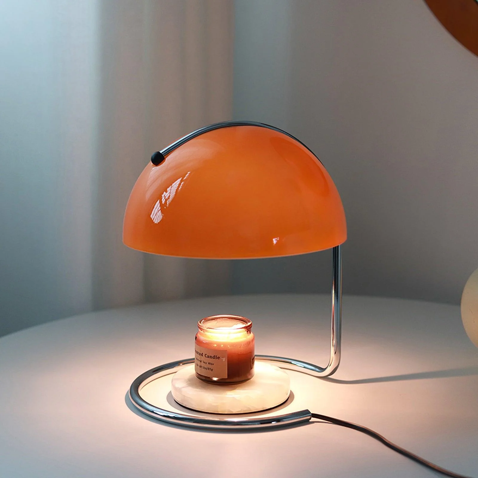 Pierre Table Lamp - ∅ 9.8″ x H 19.7″ / Dia 22cm x H 28cm / Red / US plug