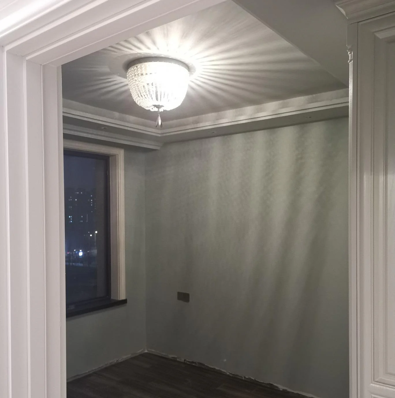 Потолочный светильник Dauphine Crystal - ∅40см x 45см, серая патина
