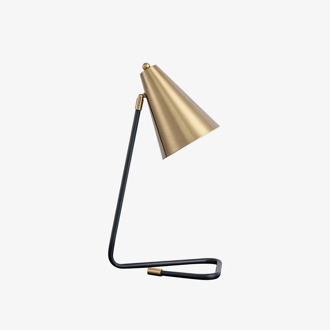Miles Medium Table Lamp - ∅ 15″ x H 26.8″ / Dia 38cm x H 68cm / Black+Gold / UK plug