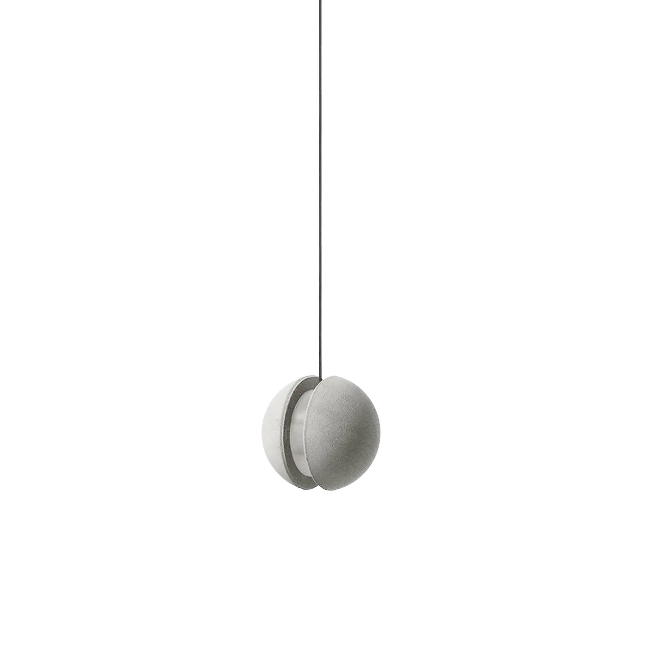Подвесной светильник Moon Concrete - 2 плафона ∅24см x 150см, серый