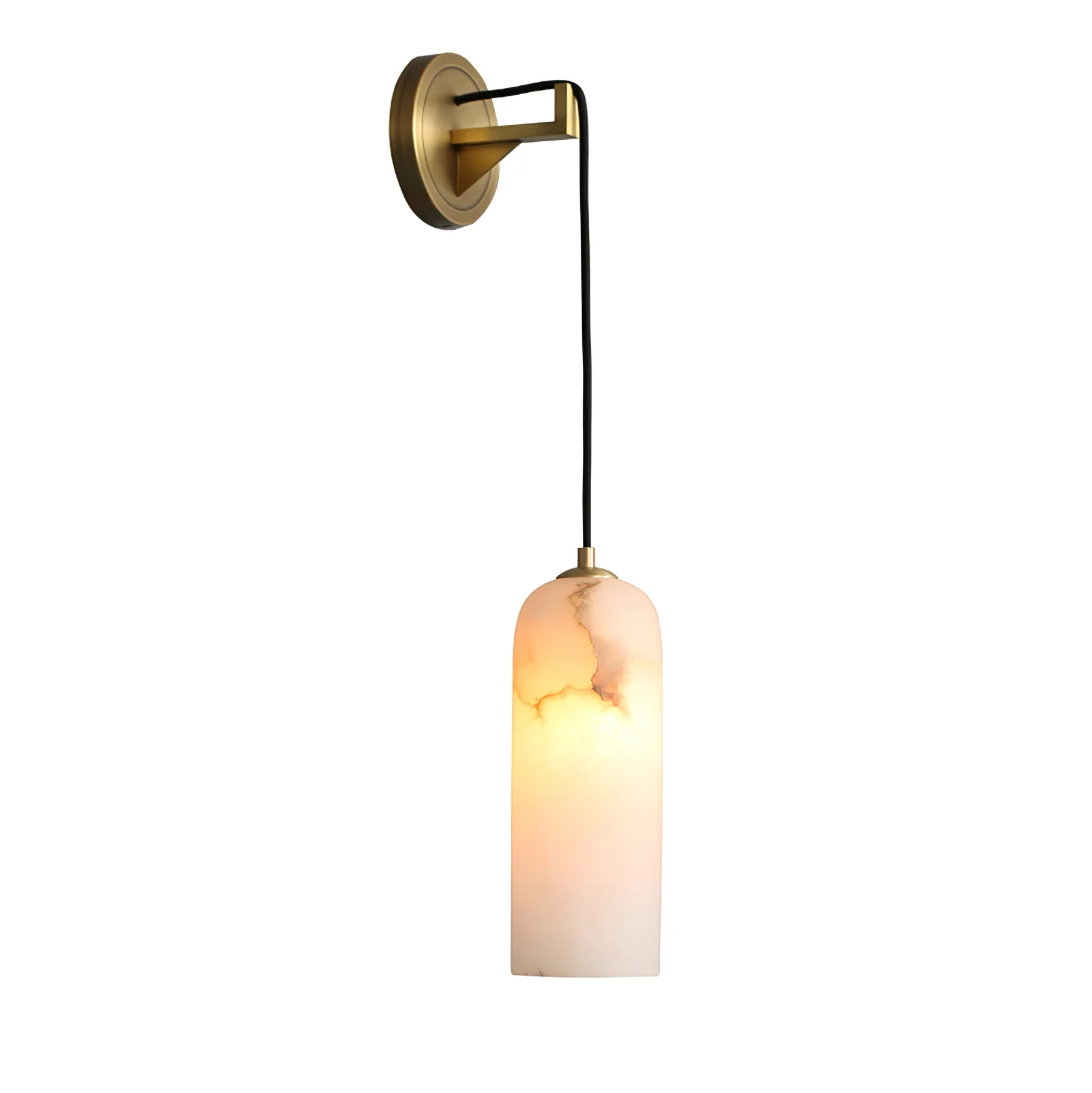 Monty Wall Lamp - ∅ 3.9″ x H 10.2″ / Black & White / Set of 2