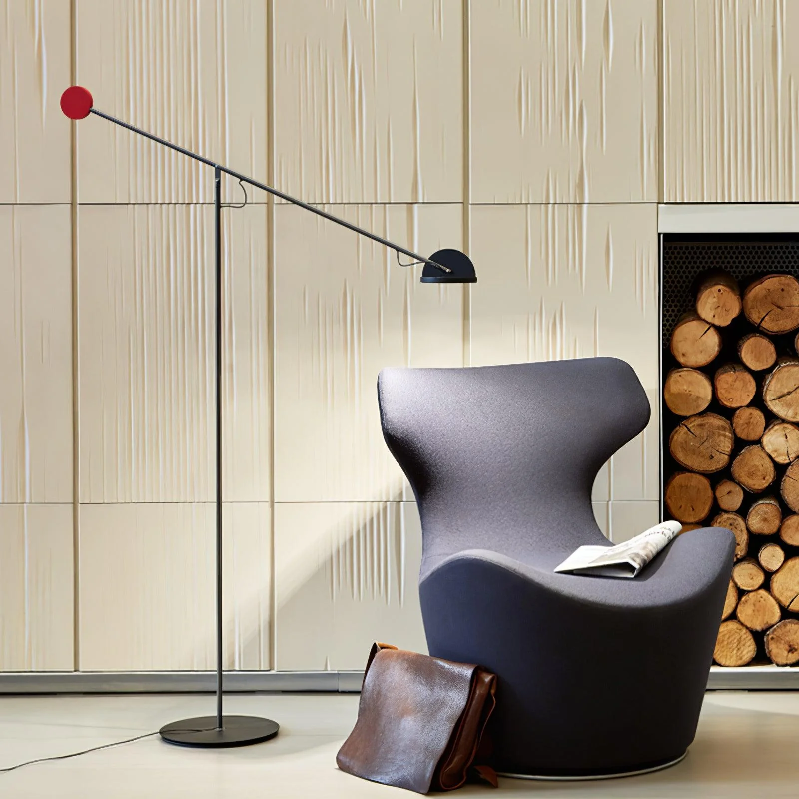 Precision Movement Floor Lamp - W 47.2″ x H 66.9″ / W 120cm x H 170cm / Warm White / AU plug