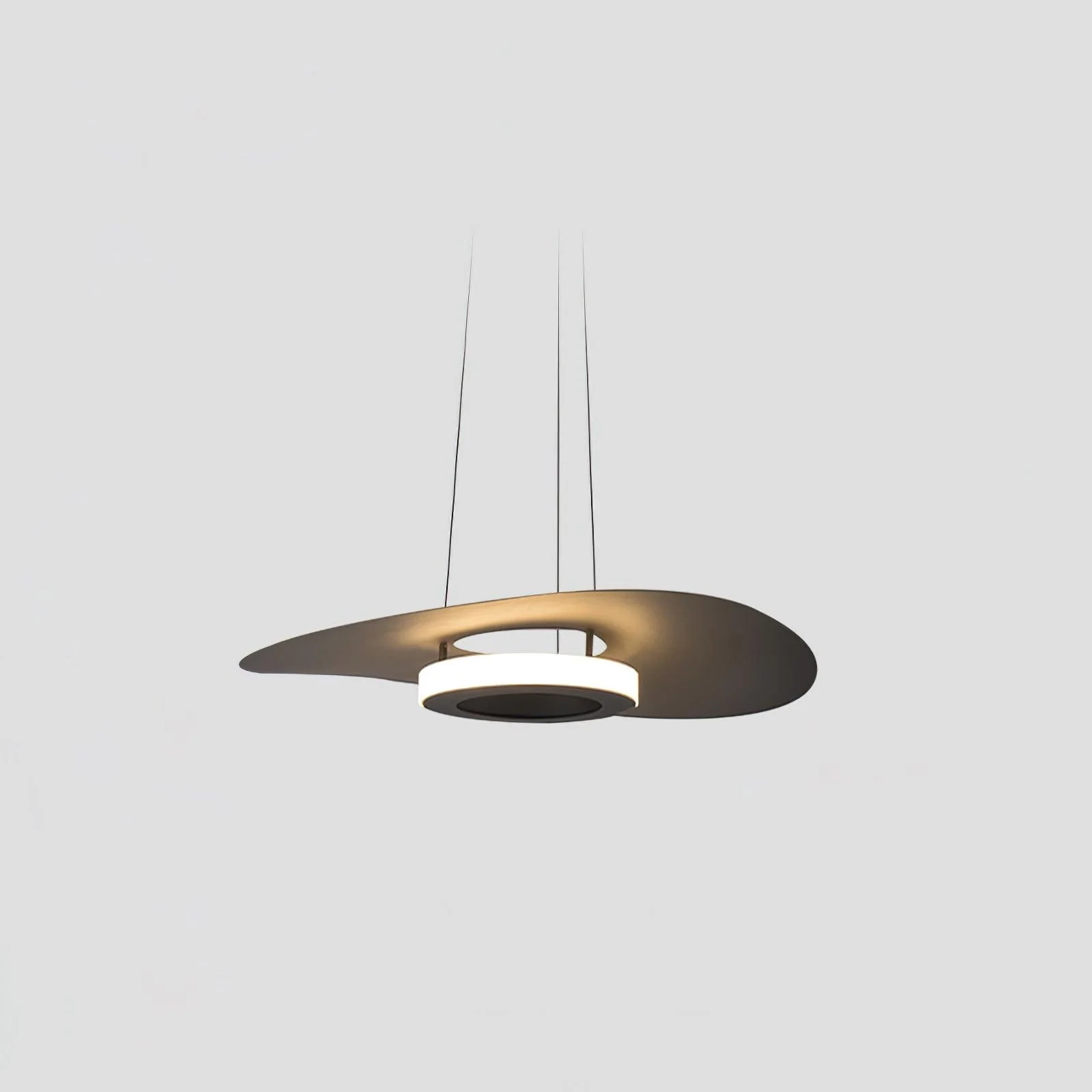 Подвесной светильник UFO LED - ∅60см x 150см, черный, теплый свет