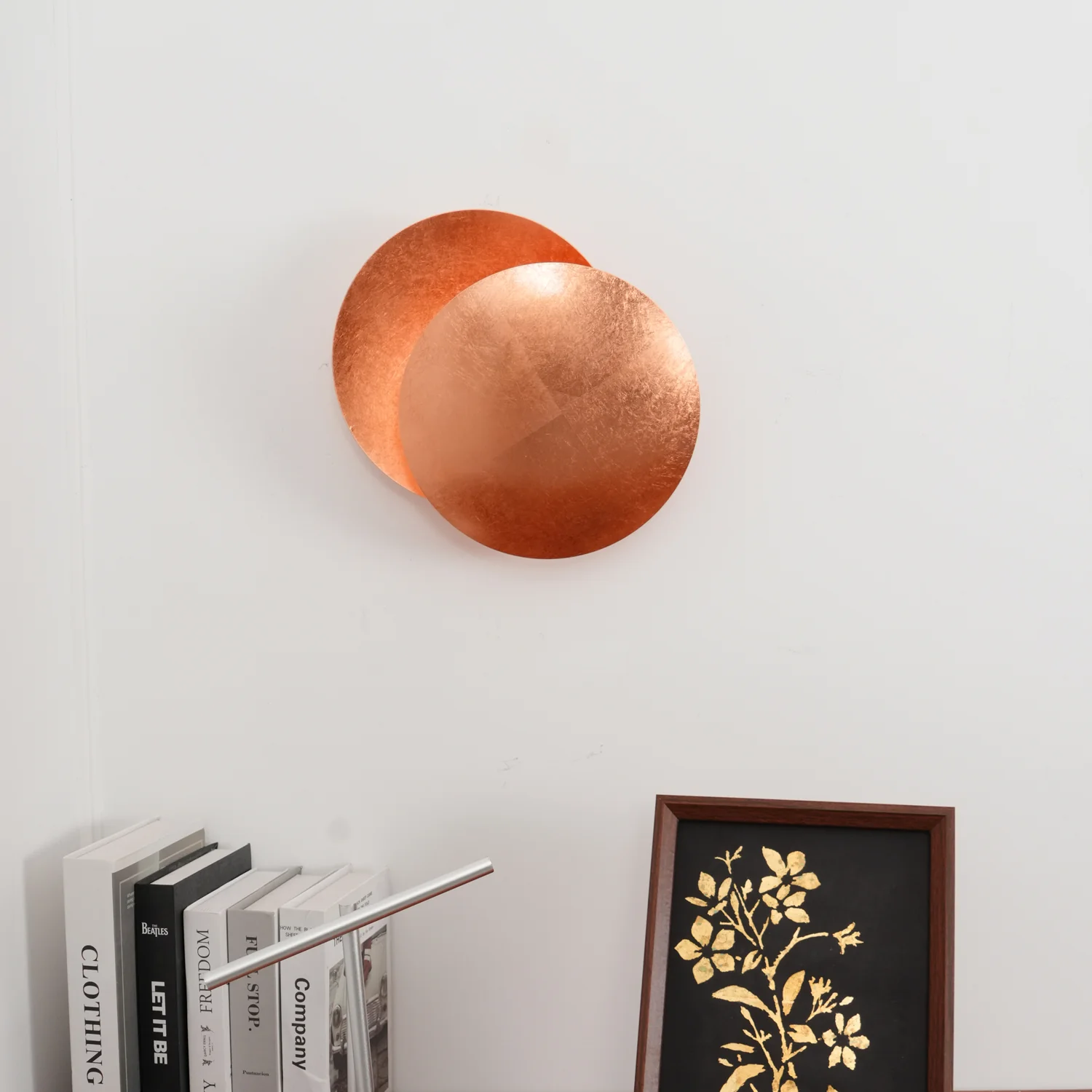 Giorgio Wall Lamp - Dia 25cm x H 25cm Set of 2 / Black & Bronze / Cool Light