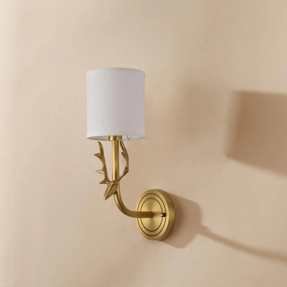Настенный светильник Brass Deer Head - ∅28см x 39см, латунь