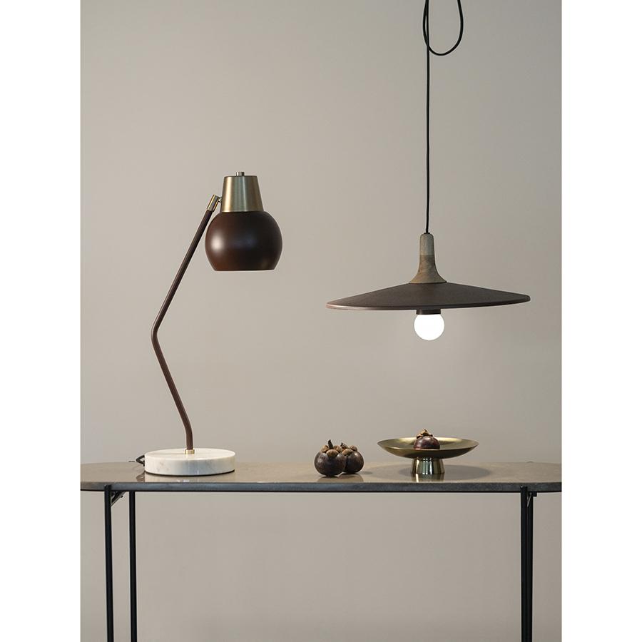 Лампа настольная Bergenson Bjorn BB Rond вишневый E27 5Вт сливовая, BD-3103543