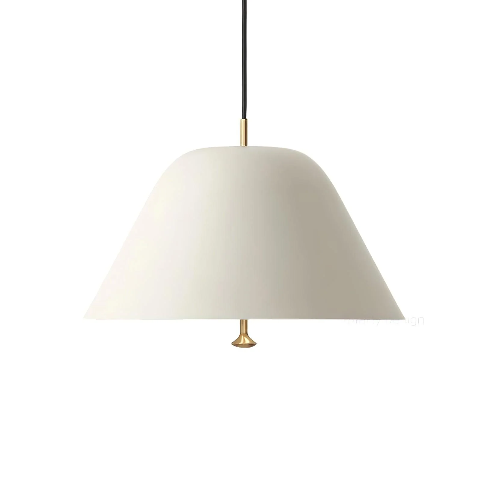 Подвесной светильник Minimalist - ∅28см x 150см, белый, черный