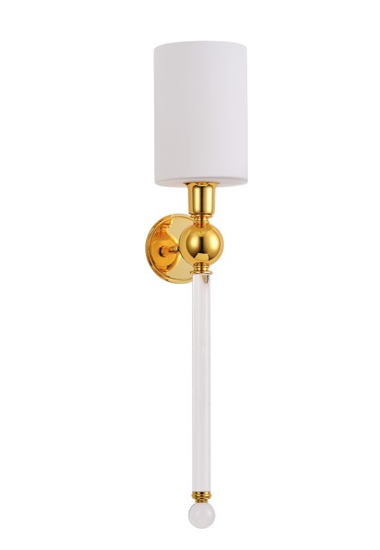 Бра Crystal Lux MIRABELLA MIRABELLA AP1 GOLD/WHITE