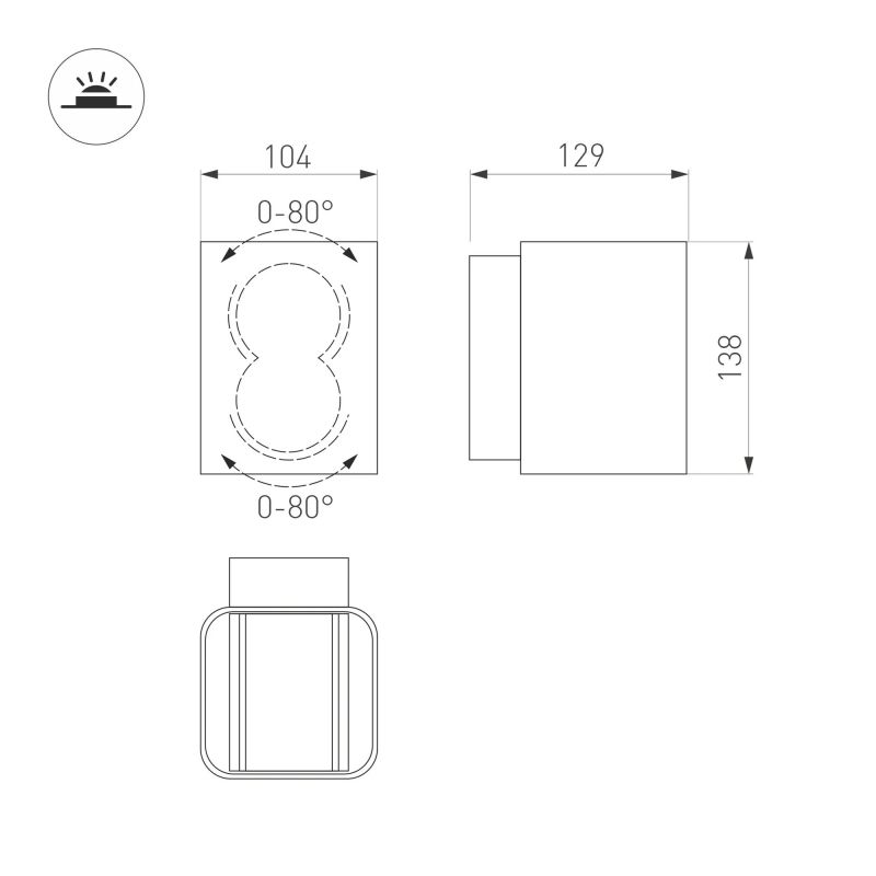 Светильник Arlight LGD-Wall-Vario-J2B-12W 2977990219324
