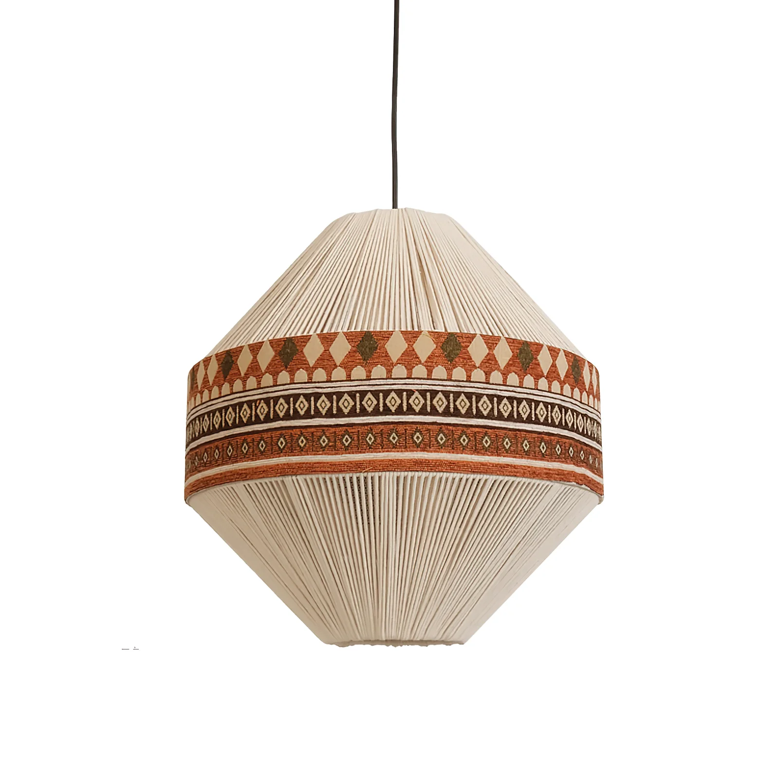 Подвесной светильник Bohemian Fringe - модель В ∅22см x 32см, бежевый