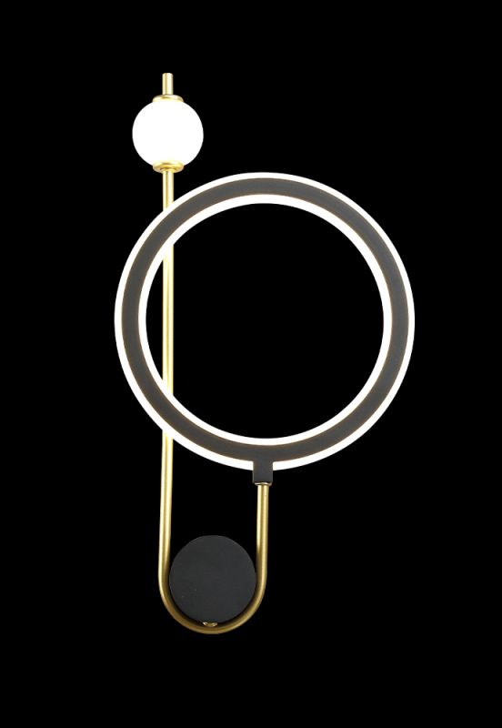 Бра Crystal Lux CORIDA CORIDA AP25W LED BLACK/GOLD