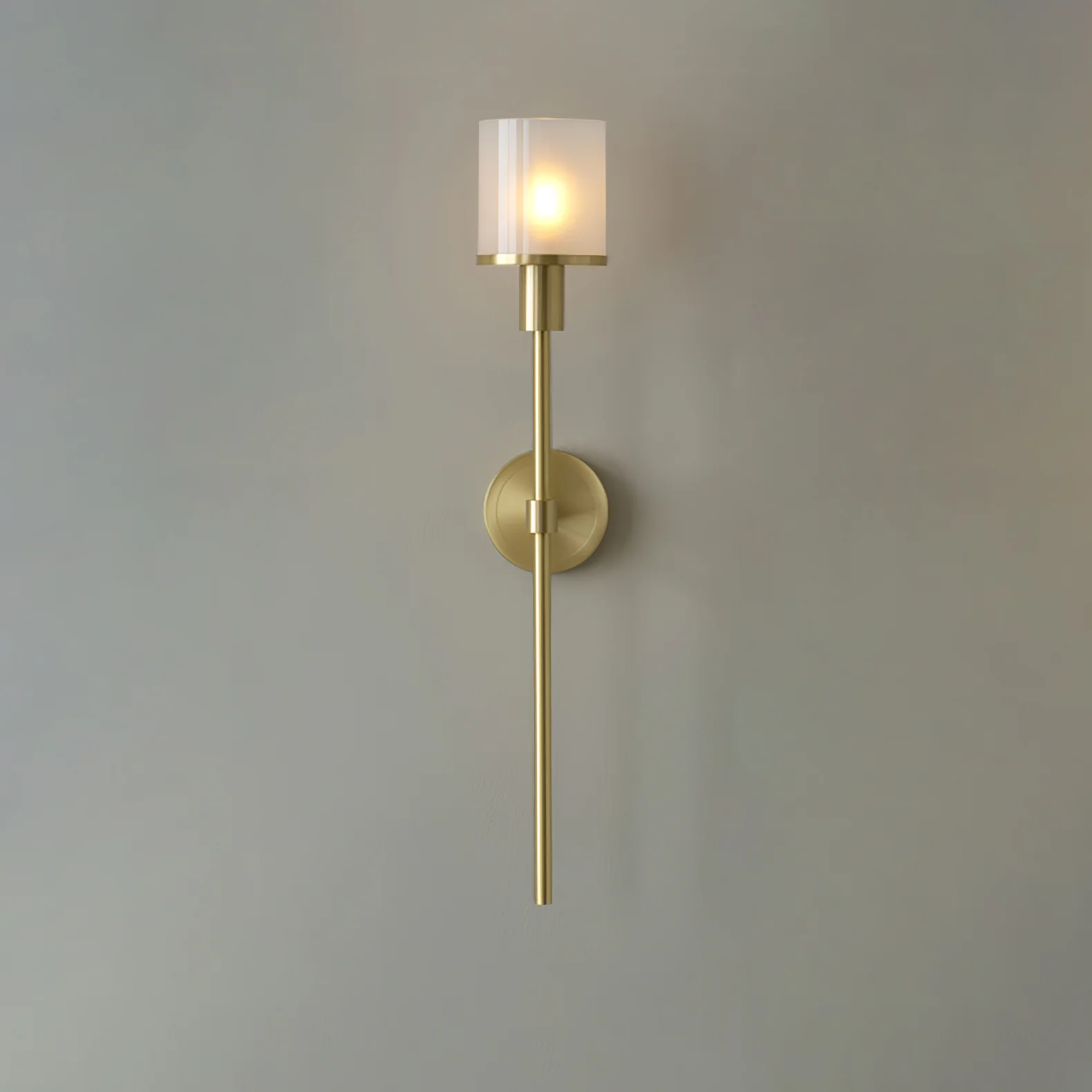 Tracie Classic Sconce - ∅ 3.9″ x H 23.6″ & Alabaster / Copper / Set Of 2