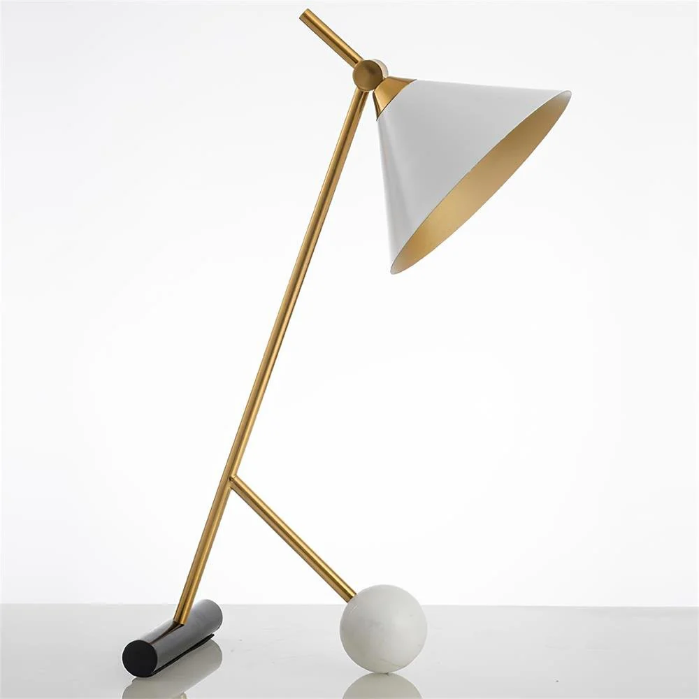 Cleo Table Lamp - ∅ 11.8″ x H 21.7″ / Dia 30cm x H 55cm / Gold+Black / AU plug
