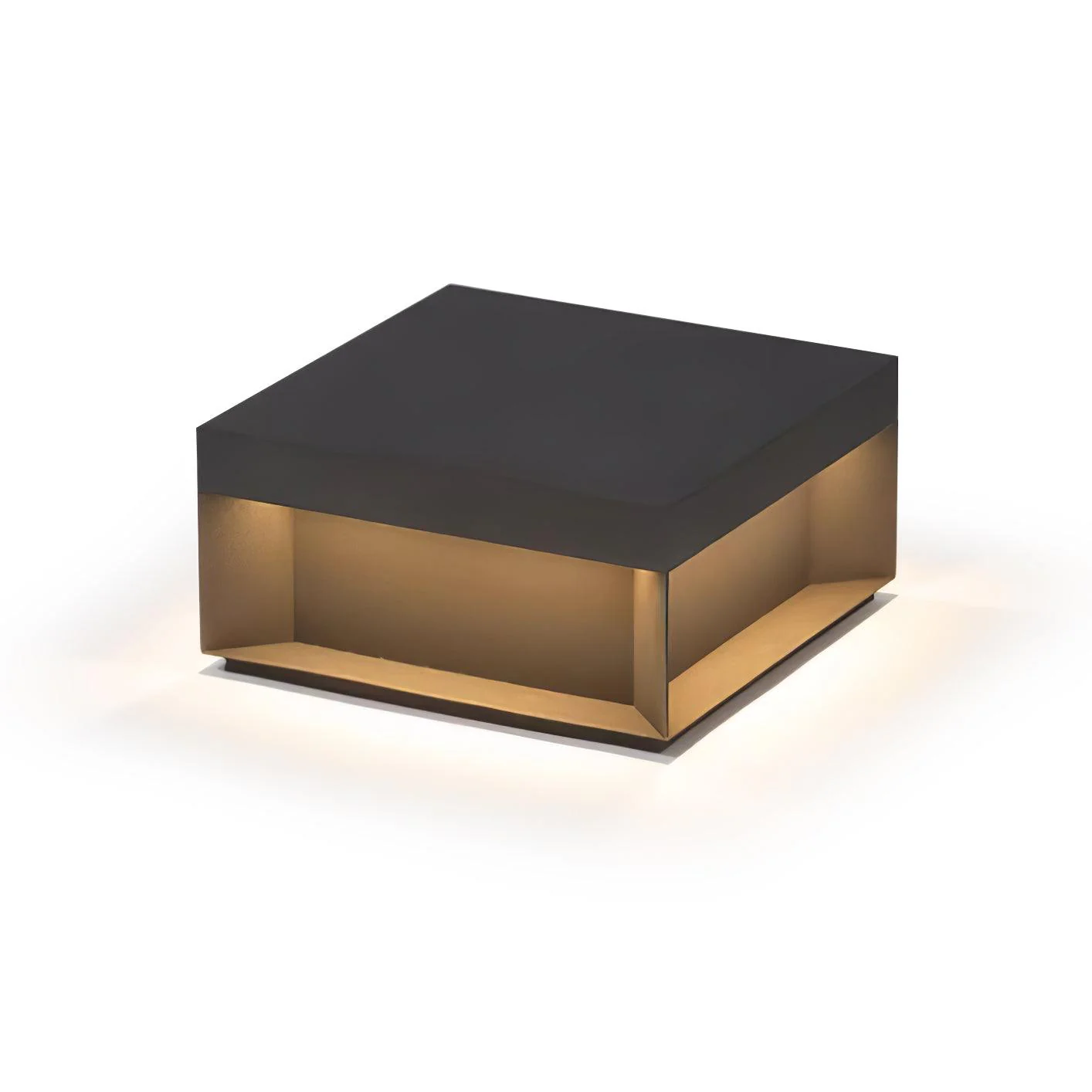 Уличный светильник Black Box - модель B, солнечная батарея, 40см x 40см x 20см, черный, теплый свет