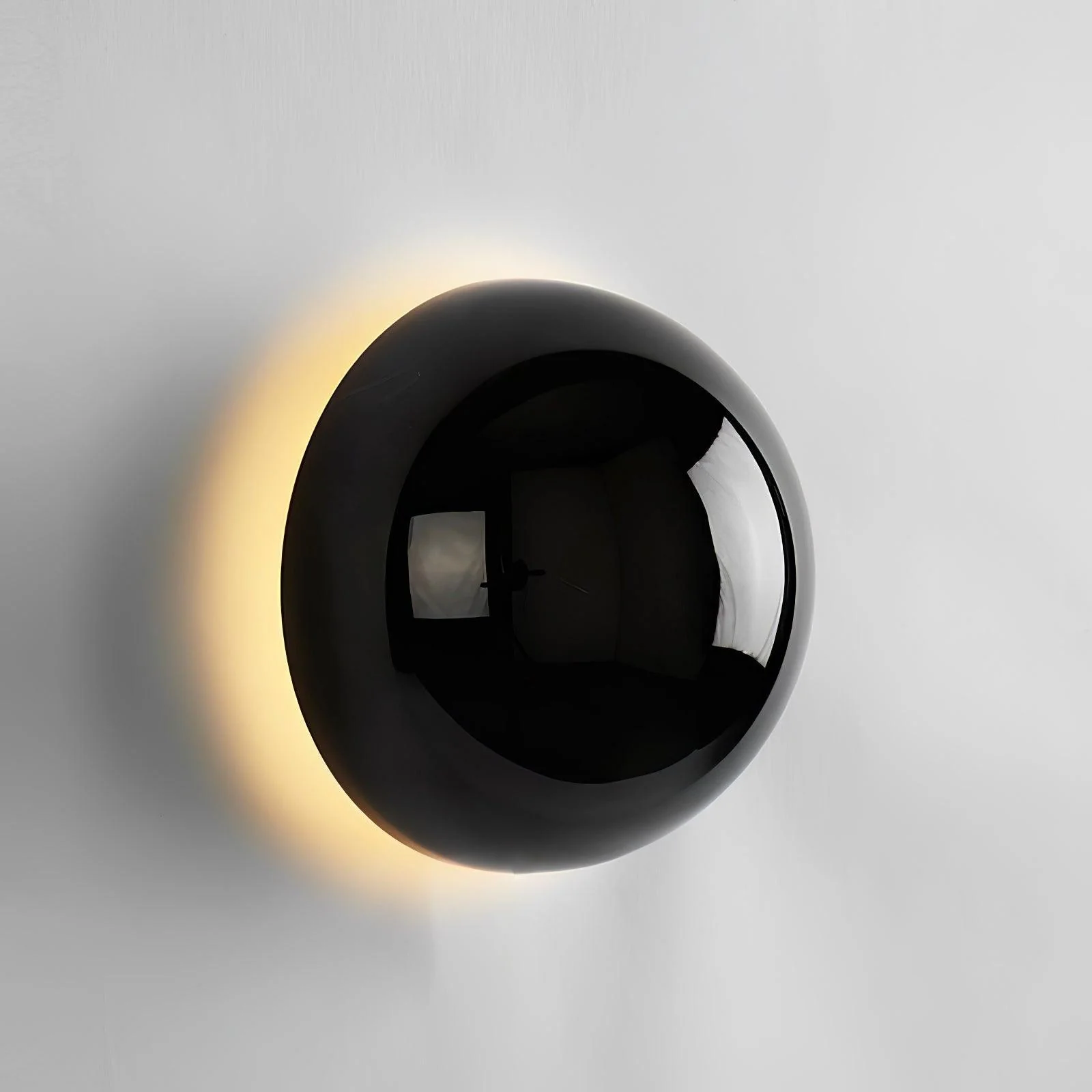 Настенный светильник Aurum Sphere - ∅16см x 10см, хром, теплый свет