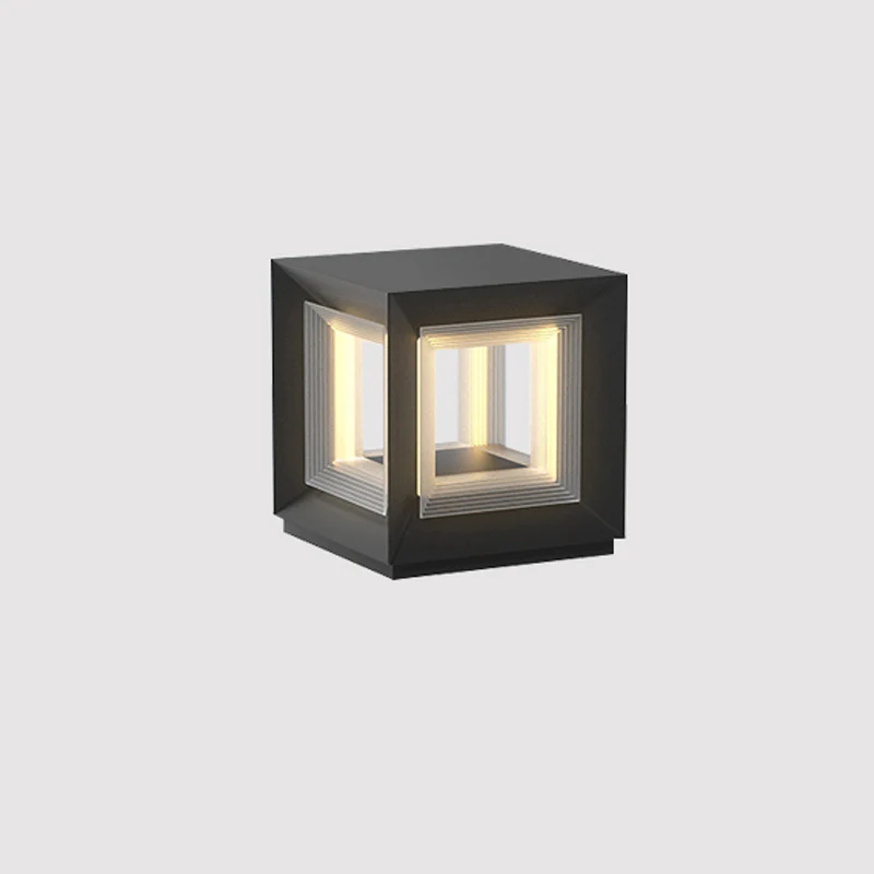Уличный светильник Light Cube - модель A, проводная версия, 25см x 25см x 14см, теплый свет