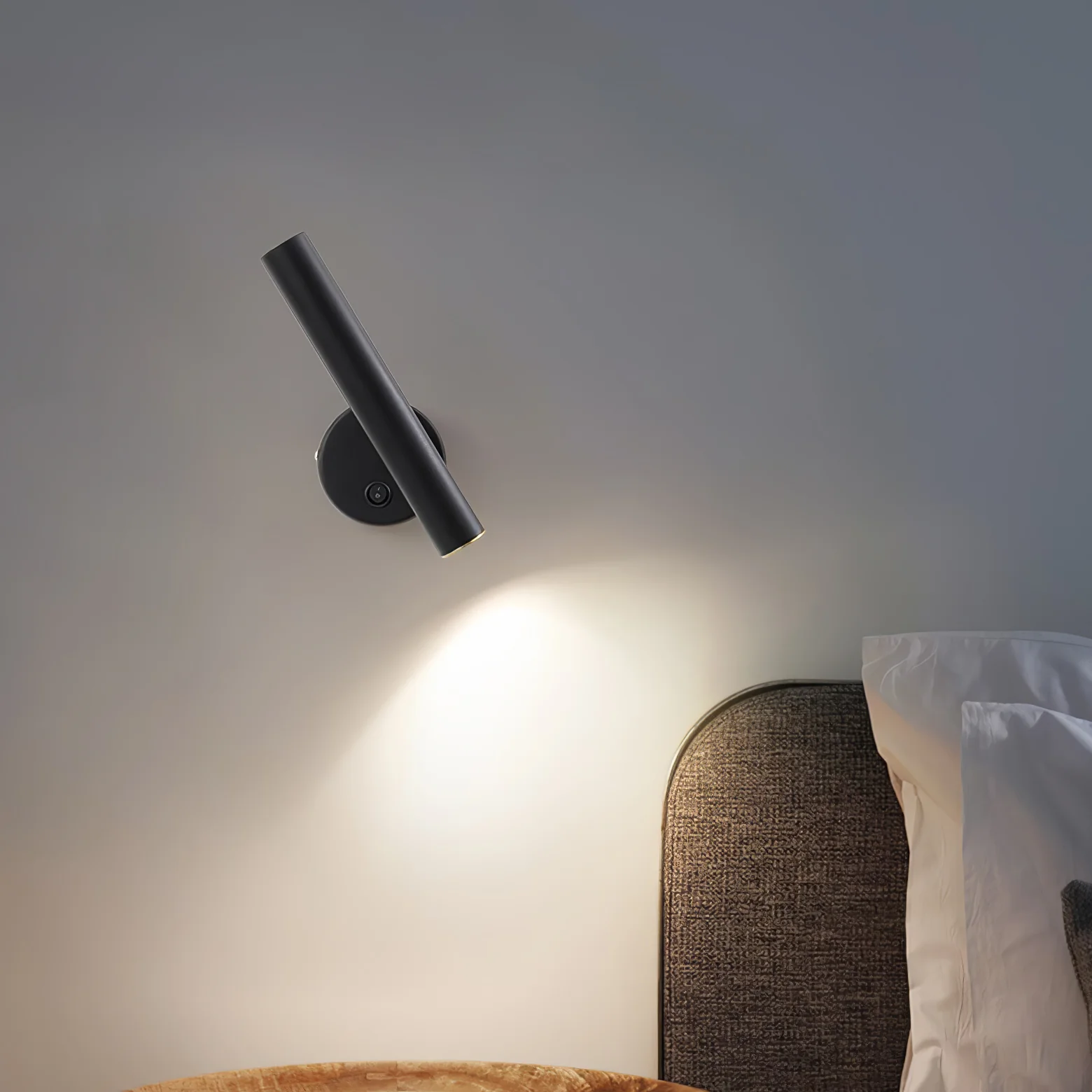 Slender Adjustable Wall Lamp - Set of 2 / Black / Warm Light
