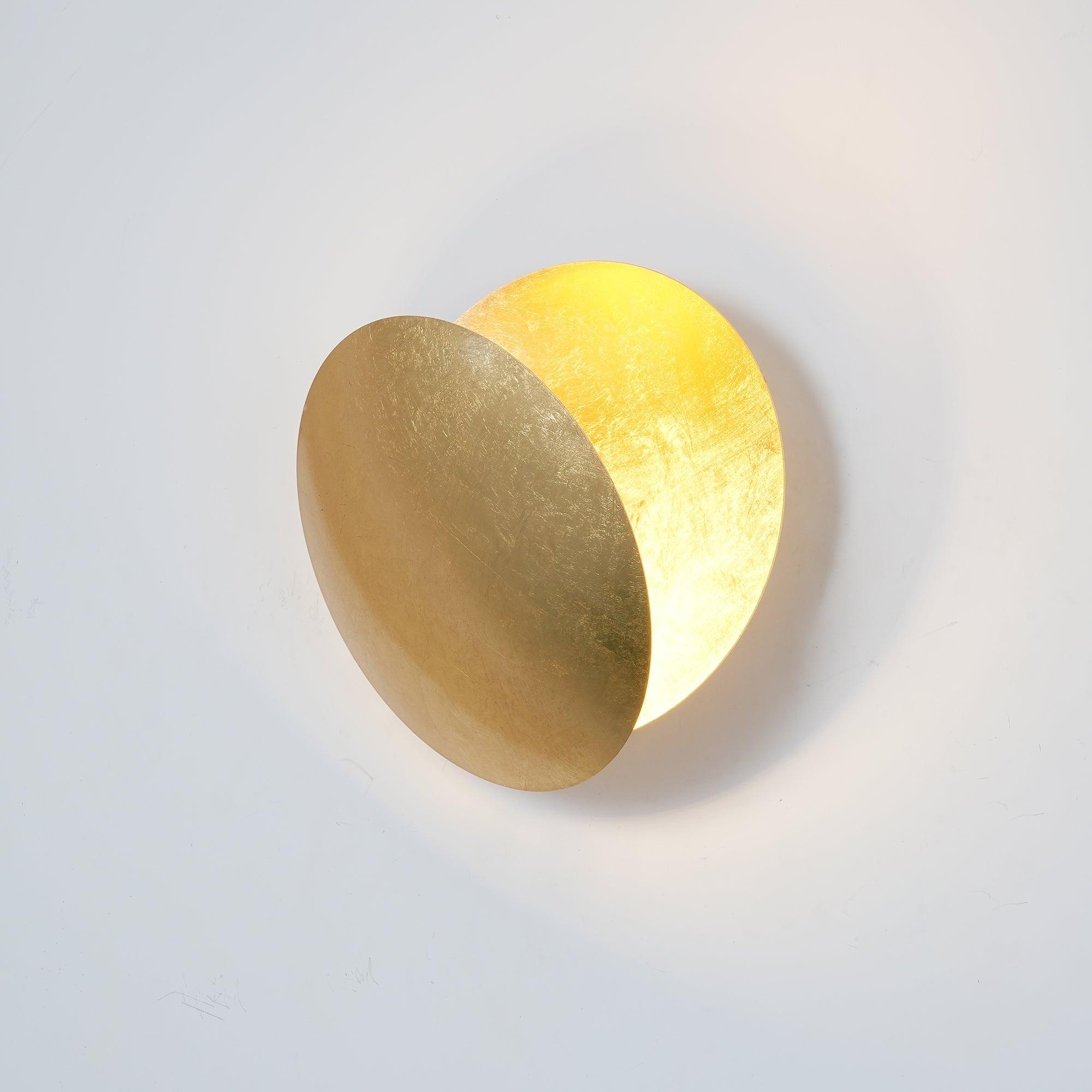 Giorgio Wall Lamp - Dia 25cm x H 25cm Set of 2 / Black & Bronze / Cool Light